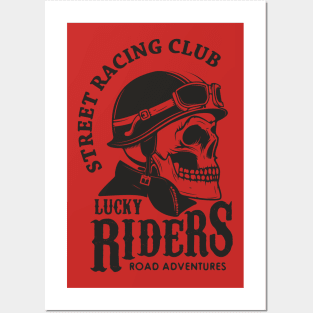 Skeleton rider Posters and Art